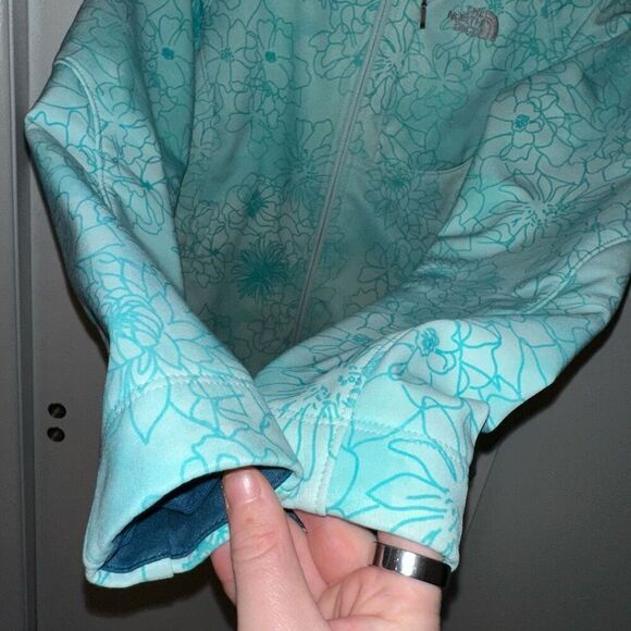 North Face Women’s Apex Bionic Climateblock Jacket Blue Floral XS EUC - Picture 4 of 14